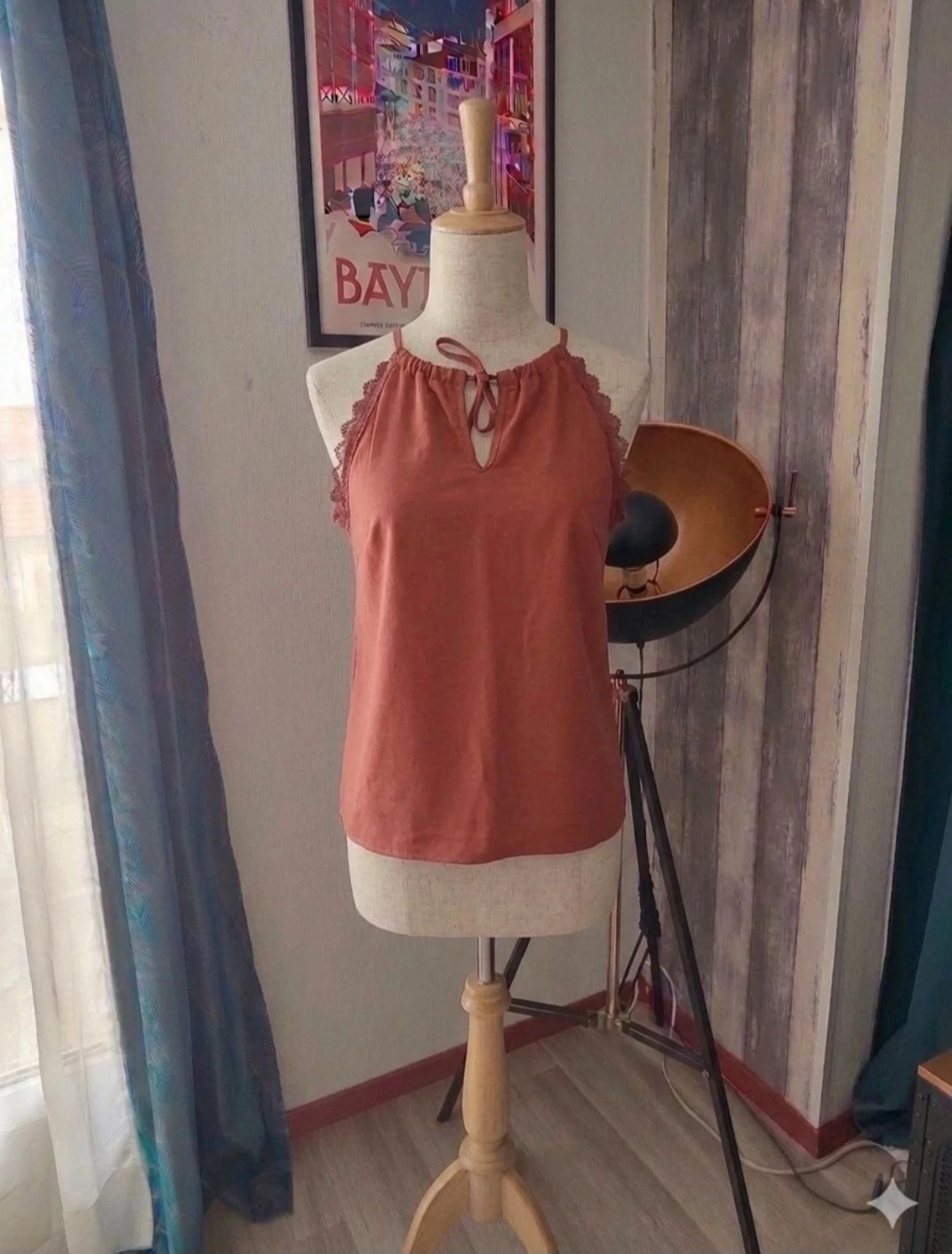 Top marron - taille S